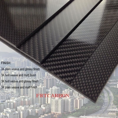 1mm 2mm 3mm fino a 10mm Lastra di fibra di carbonio 3k tessuta e personalizzazione con supporto USD