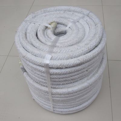 Corda rotonda intrecciata in fibra ceramica da 3-60 mm personalizzabile 6 mm per applicazioni a temperatura