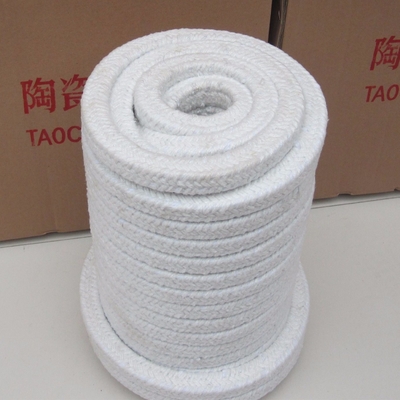 Corda rotonda intrecciata in fibra ceramica da 3-60 mm personalizzabile 6 mm per applicazioni a temperatura