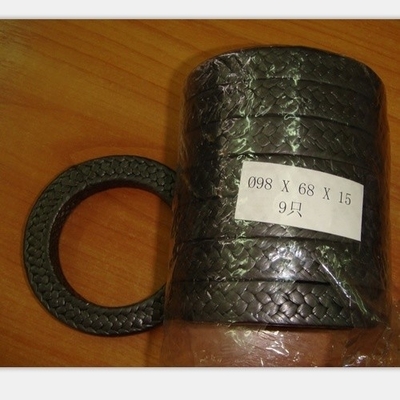 Imballaggio PTFE in grafite nera ad alta resistenza con specifiche standard