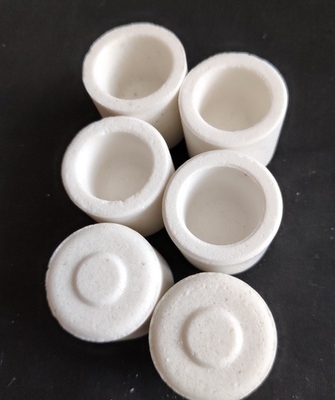 1.7g crogiolo ceramico a densità di massa perfettamente progettato per analizzatore di zolfo di carbonio