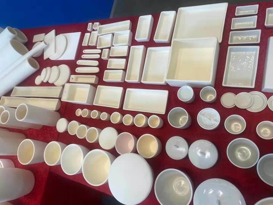 1.85 Densità di massa Alumina ceramica porcellana argilla Barca crogiolo con grafite a fiocco