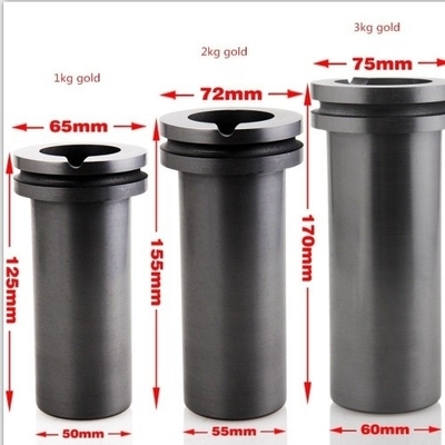 GC-123 100% Carbonio 1 kg 2 kg 3 kg Grafite Crogiolo per la fusione oro argento