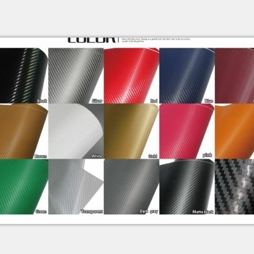 Acqua resistente Sì Piastra in fibra di carbonio Spessore 0,18 mm PVC Decal Sticker Film di vinile