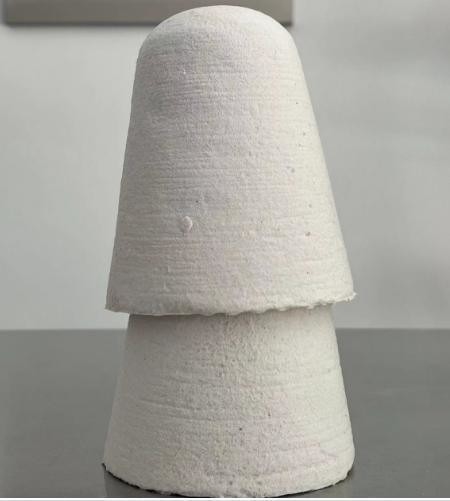 Dimensioni personalizzate Sigillo fuso per l' alluminio liscio Refractory Fibra ceramica Tap out Cone