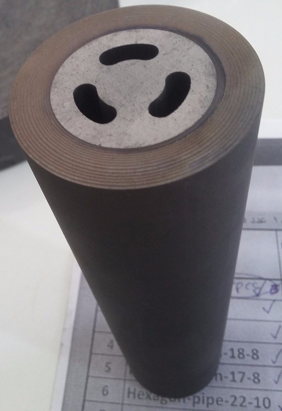 Densità di massa 1,82 Matrice di grafite per la fusione continua di ottone secondo il disegno