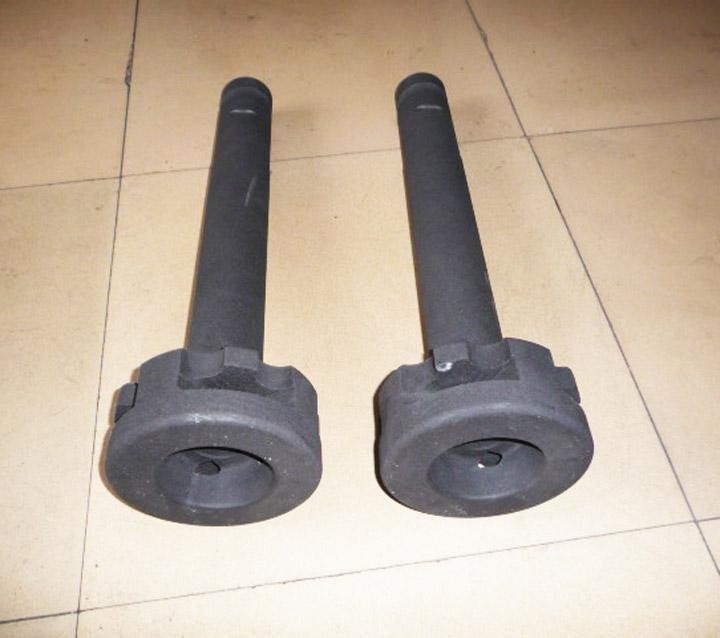 Strumenti di lavoro in alluminio rotore di degassaggio con disegno di stampo di grafite personalizzato