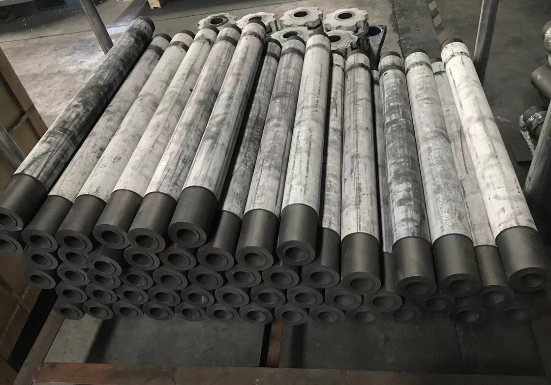 Rotore e albero di grafite con rivestimento anti-ossigeno per la fusione dell'alluminio a iniezione di gas DC-1.85